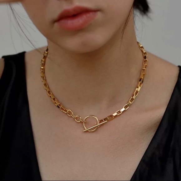 NEW 18K GOLD CHUNKY CHAIN NECKLACE - Picture 2 of 7